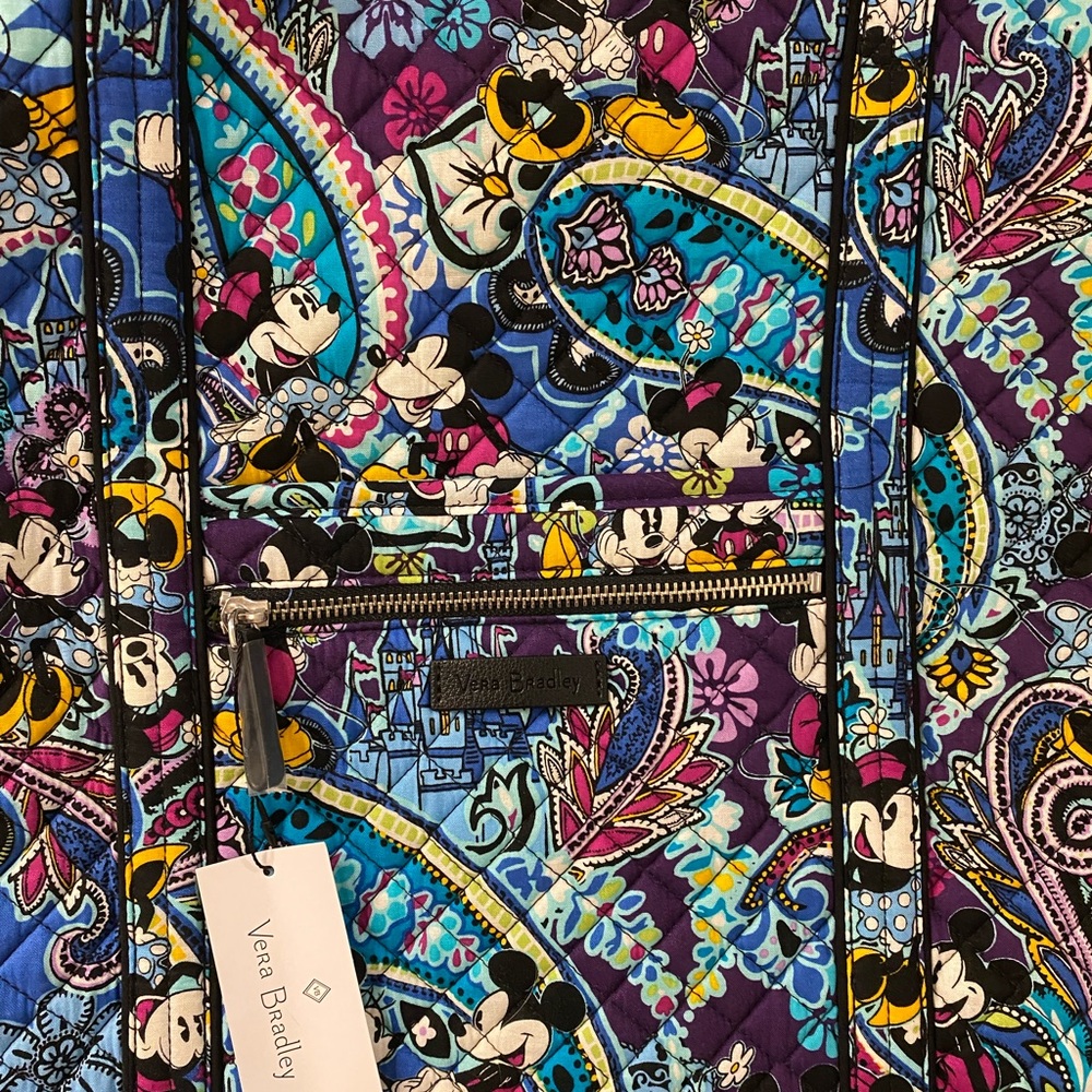 NWT Vera Bradley large Tote Mickeys Paisley Celebration pattern 
15” x 14”